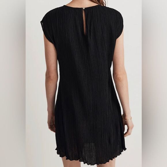 Madewell Plissé Mini Tee Dress NWT Size 00 - Picture 2 of 11